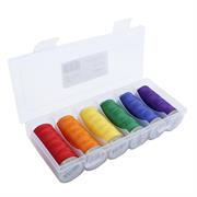 Fine Quilting Thread, 1097m, Rainbow, 6 Pack Colours